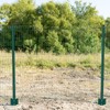 3 Feet Metal Fence Posts, 8 Pack U-Shaped Steel Stakes,