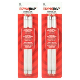 DynaTrap (2 PACK) NEW DynaTrap 32050 6-Watt UV Bulbs Outdoor Insect Trap Models 4 bulbs
