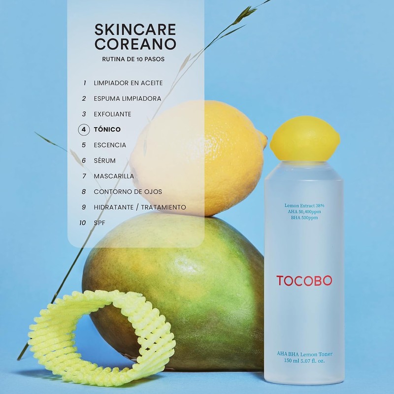 TOCOBO AHA BHA Lemon Facial Toner 150 ml Tónico Exfoliante