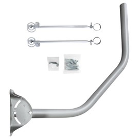 SatelliteSale Under Eave Mount 2" O.D. Heavy Duty Weather Resistant Satellite Dish Mounting Mast for Secure Antenna Installation