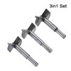MACHSWON 3 PCS Forstner Drill Bits Tungsten Carbide Wood Hole
