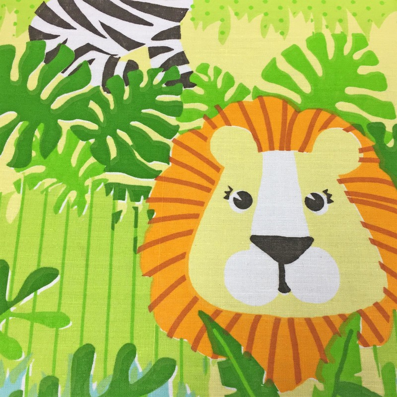 Just Contempo Kids Jungle Animals Duvet Cover Set, Single, Polyester-Cotton