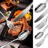 Vilihkc 20 piece Unique Pattern Design Silverware Set, Stainless Steel