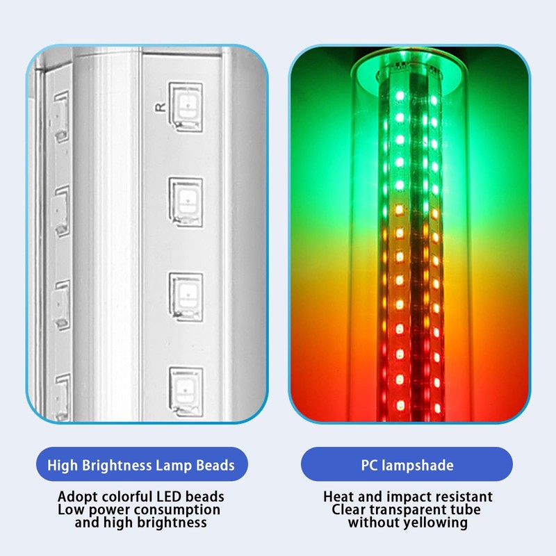 Industrial Tower Signal Light, 3-Layer Industrial Machines Warning Light with