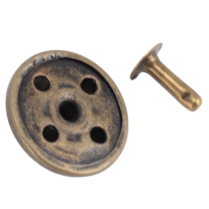 100 Sets Mushroom Rivets Stud 22mm DIY Iron Cone Spikes