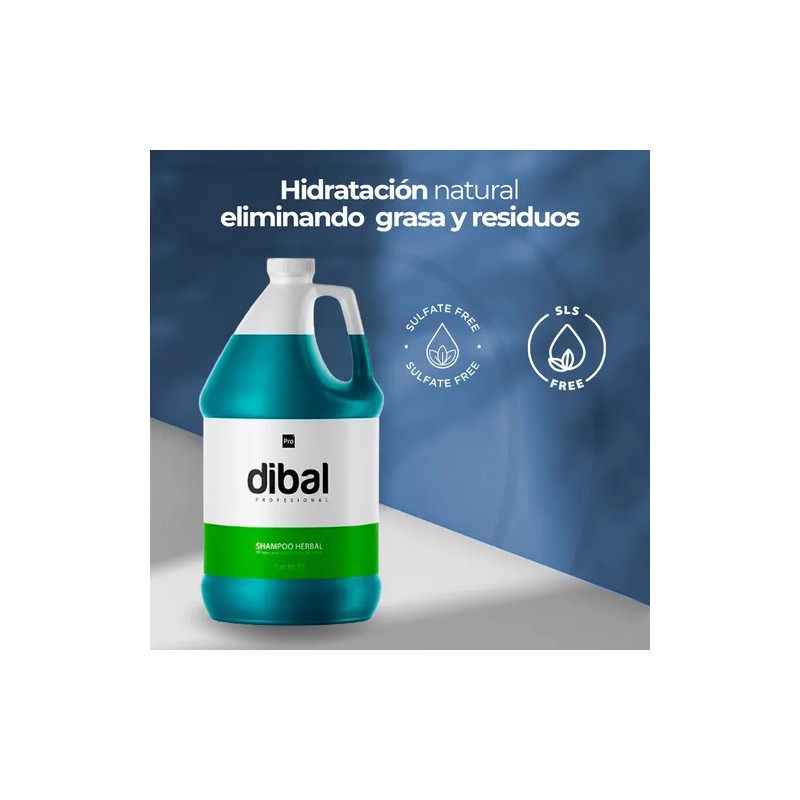 Shampoo Herbal Para Todo Tipo De Cabello De Dibal 3.5