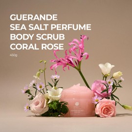 Dr.Melaxin Guerande Sea Salt Perfume Exfoliating Body Scrub for Smooth Skin Body, Coral Rose Scent 450g