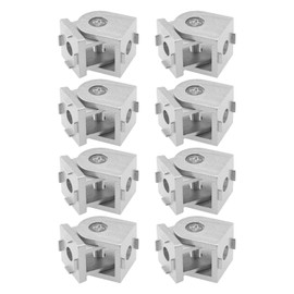 VGOL 8 Pieces 2020 Flexible Swivel Hinge Aluminium Alloy Flexible Swivel Pins Joint Connector Accessories for 3D Printer Furniture CNC Router