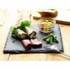 Slate Plate 25 cm Positive Corners [Black, Utensils, Stone Flat