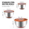 weltonhm Mixing Bowls with Lids Set,3 Pieces Stainless Steel Nesting