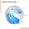 Hand Blown Glass Paperweights, Ocean Wave Decorative Balls, Glass Globes