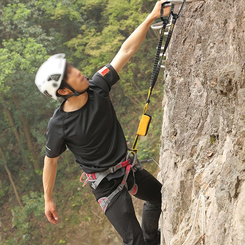 EUNEWR Via Ferrata Set, via Ferrata Set, Men's Climbing Harness,