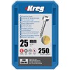 Kreg Pocket-Hole 25mm Zinc Plated Flat Head Coarse Thread Bolts