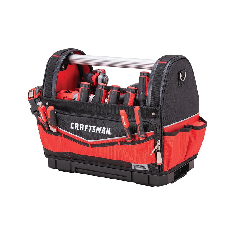 CRAFTSMAN VERSASTACK Heavy Duty Tool Bag, Waterproof Hard Bottom, 17"