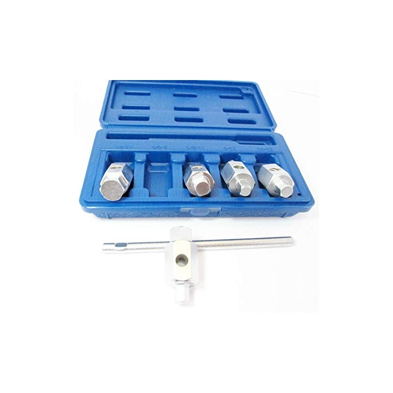 US PRO 6pc Double Ended Drain Sump Plug Key Set