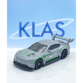 Hot Wheels 2018 Bentley Continental GT3 (Silver) 3/5 HW Modified 2023-44/250 (Short Card) *** COMES IN A KLAS CAR KEEPER PROTECTIVE COLLECTORS CASE *** HKL45
