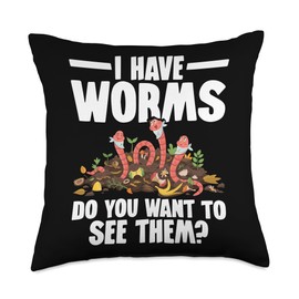 Worm Composting Bin Vermicomposting Bin Composter Worm Farm Throw Pillow