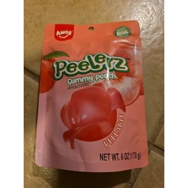 amos New AMOS Peelerz peelers Gummy  Peach Peelable Fruit Tiktok Candy 6oz Sweet