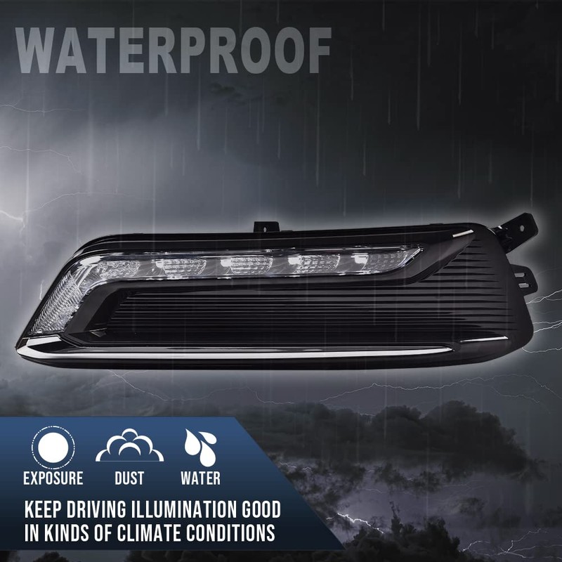 PIT66 Front Bumper LED Fog Light, Compatible with 2014-2020 Chevy