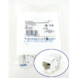 Siemon MX6-01 Max Cat6 RJ45 Angled Modular Jack, White ~STSI