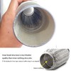 2.5 Inch Flex Pipe Exhaust 2.5'' Flexible Exhaust Pipe Coupler