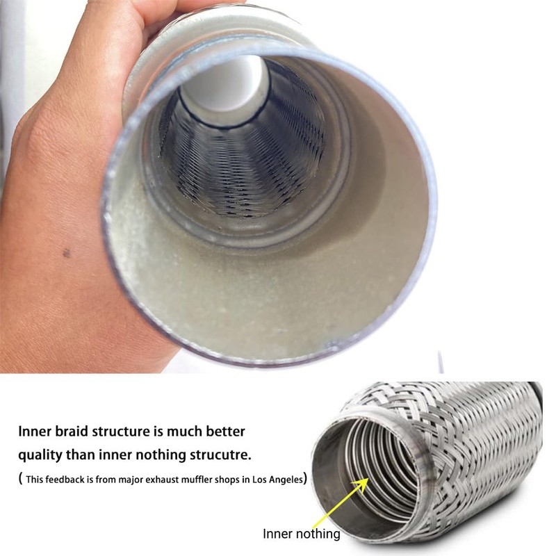 2.5 Inch Flex Pipe Exhaust 2.5'' Flexible Exhaust Pipe Coupler