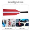 BESPORTBLE Red Reflection Travel Flag Tow Warning Flag Long Load