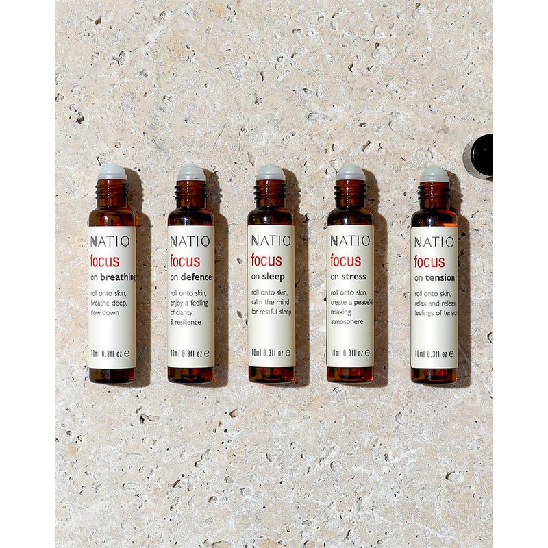 Natio Focus On Breathing Pure Essential Oil Blend Roll-On 10
