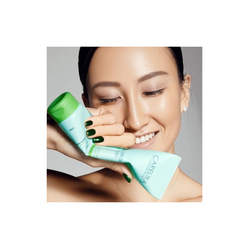 CARELIKA Green Tea Cleansing Cream – Moisturizing Deep Cleansing Face