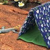 MiOYOOW Reptile Sleeping Bed, Soft Foldable Reptile Tent Bearded Dragon