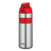 THERMOS FFQ-600-S-R Vacuum Insulated Straw Bottle, Red