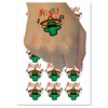 Fiesta Party Cactus with Sombrero Temporary Tattoo Water Resistant Fake