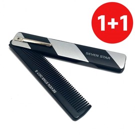 Pingshow73 Brush 1+1 Folding Gentleman Comb (007-5) Hair Comb Portable