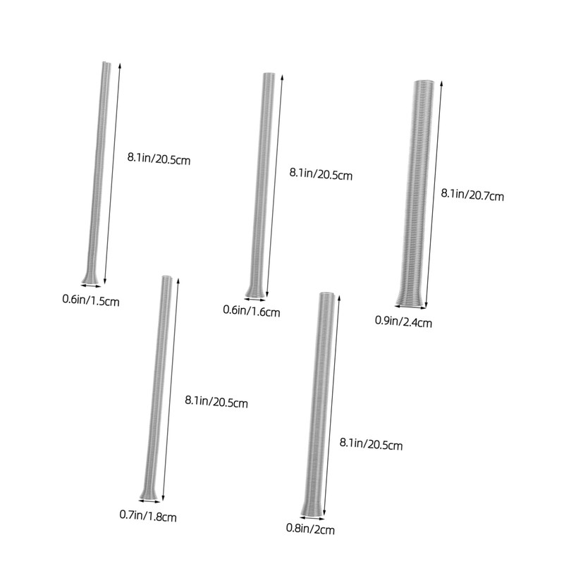 jojofuny 5pcs Tube Bender Kit for Pipes High Elasticity Spring