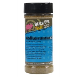 Dizzy Pig ish Fusion Mediterranean-ish Greek & Italian Seasoning (8oz Shaker) - Seasons 30+lbs of Food - Hand Made in the USA - MSG Free, Gluten Free
