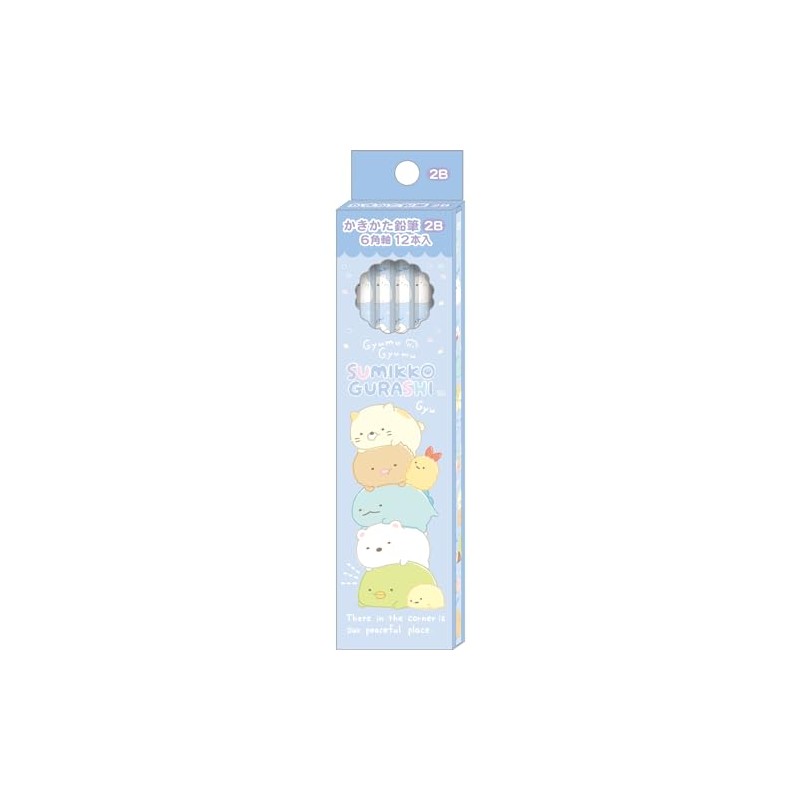 San-X Sumikko Gurashi Kakata Pencil 2B, 1 Dozen PH18703