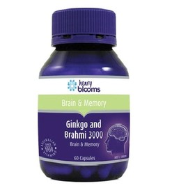 Blooms Ginkgo & Brahmi 3000 60Vcaps Ginkgo (Ginkgo Biloba)