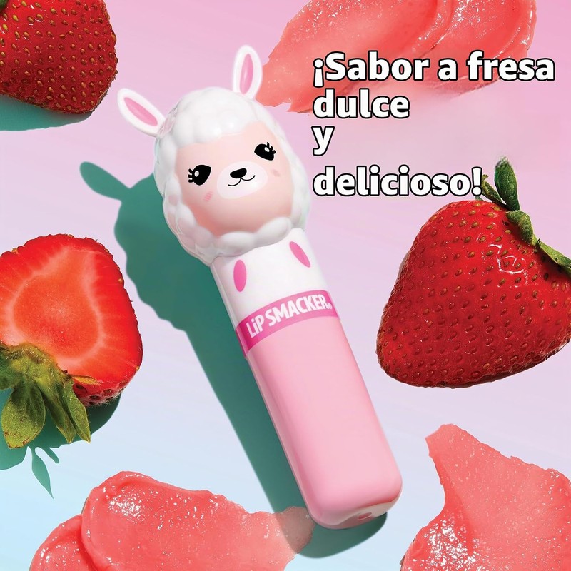 Lip Smacker Lippy Pal Flavored Clear Balm Strawberry, Straw-ma-Llama berry,