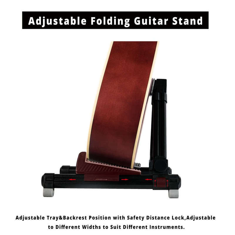 Neciuvy Guitar Stand,Aluminium Guitar Rack,A-Frame Folding Guitar Stands Floor for