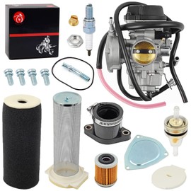 Carburetor Carb & Air Filter & Guide Intake Manifold Boot Kit For Yamaha 2004-2013 Raptor 350 Air Filter