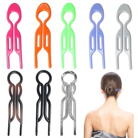 YCHYAN Pack of 8 Large Hair Pins, PC Material Vintage U-Shaped Hairpin, U Shaped Hairpin for Buns, French Twist Hair Pin, Hair Fork, Hair Accessories, for Women, Handle Hairpins, Everyday Hairstyle