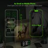 KOSUMOSU Digital Clock for Bedroom, 6.7in Black Alarm Clocks for