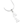 The Collegiate Standard Alpha Gamma Delta Sorority Sterling Silver Lavaliere