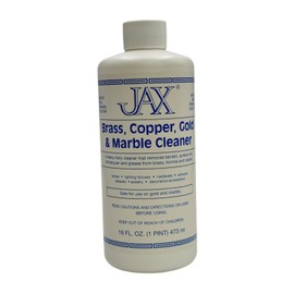 JAX Brass, Copper, Gold & Marble Cleaner - Metal Finishing Solution - Heavy Duty Cleaner - Pint