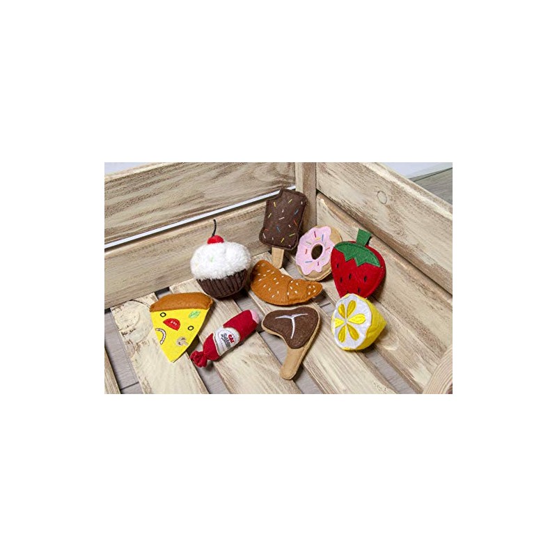 Karlie 521595 Cat Toy Texile Pink Donut 7.5 cm