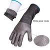 ThreeH Protective Gloves Extend Sleeves 14 Inch 316L Stainless Steel