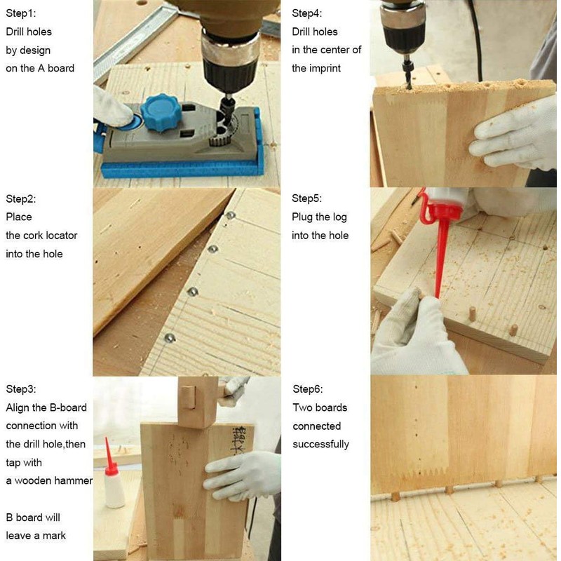 CESFONJER 4mm Individual Dowel Markers, Marking Punch for Carpentry Dowels,