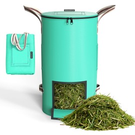 SPONDWILD Compost Bins Outdoor 32 Gallon Reusable Garden Yard Waste Bag Breathable Thickened Foldable with 4 Handles for Leaf Compost Collection