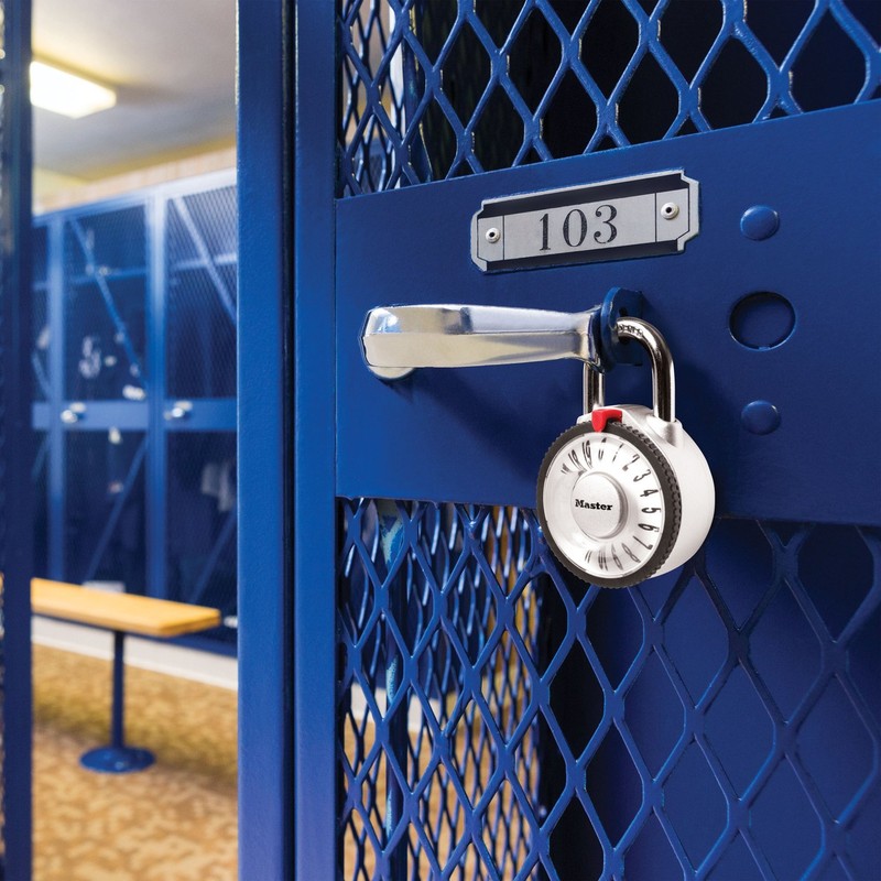 Master Lock 1588D Locker Lock Combination Padlock with Magnification Lens,