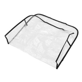 Baluue Clear PVC Square Salon Chair Cover Protector Wear Resistant Hairdressing Seat Slipcover with Precision Stitching Easy Installation Transparent Protective Cover for Salon